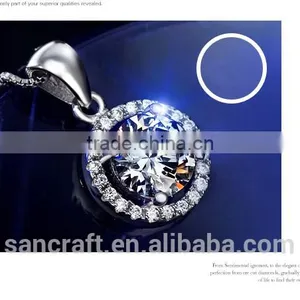 925 Sterling Silver American Diamond Necklace Sets thumbnail-3