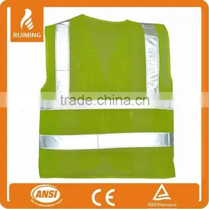 120GSM Mesh Fabric Reflective Safety Vest With Pockets thumbnail-2