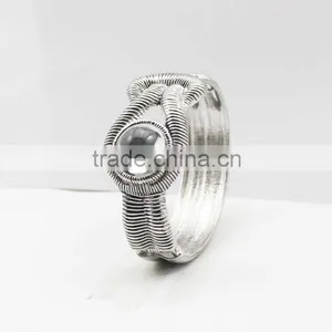 Trendy Stainless Steel Crystal Rhinestone Evil Eye Bracelet Bangle thumbnail-2