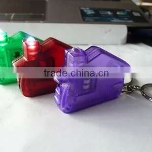 Promotional New Desgin House Shape Mini LED Flashlight Keychain thumbnail-3