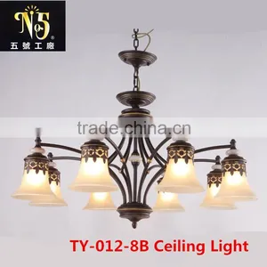 2016 Hot Sale New Design Iron Light With Flower Lampshade Led Light for Dining Room for Home thumbnail-6
