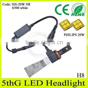 No Fan Design!! 2015 Newest Products Car Accessories h8 Headlight, Cooling Copper Wire Headlamp Led for Cars thumbnail-1