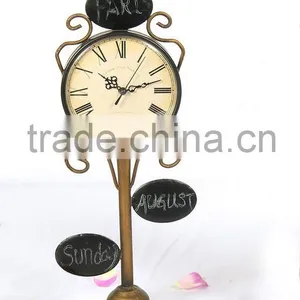 French Antique Decorative Gold Metal Floor Standing Clocks thumbnail-1