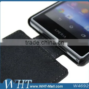 For Sony Xperia Z1 L39h Litchi Leather Flip Mobile Phone Case, New Products Leather Case for Xperia Z1 L39h thumbnail-5