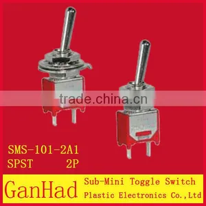 Sub-Miniature Toggle Switch 3A 2-Way ON OFF thumbnail-1