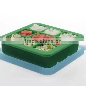 BPA Free Silicone Baby Blocks Freezer Storage Container thumbnail-5