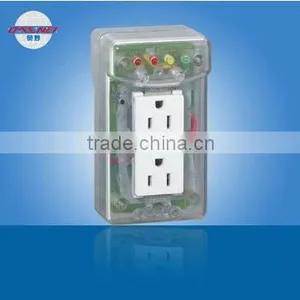 Safety Transparent American 2 Outlets Freezer Refrigerator Protector Socket thumbnail-1
