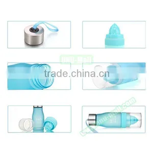 Free BPA 650ml Portable Food Grade Lemon Water Bottle With Fruit Infuser Quality Choice thumbnail-3
