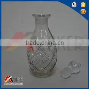 600ml Frosted And Buckle Glass Bottle Alcoholic Wine Glass Bottle thumbnail-3