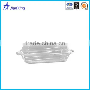 Clear Plastic Banana Split Dish With Lid thumbnail-1