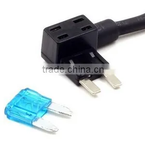 Black Plastic Housing Car Audio Inline Take Electrical Fuse Holder Box thumbnail-1