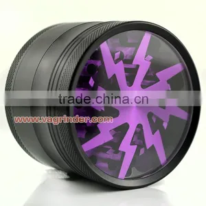 CNC Aluminum Herb Grinder of 4pcs Factory Price From China thumbnail-3