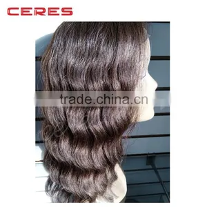 Customize Acceptable Brown Hair Wig Lace Front Deep Wave Brazilian Human Hair Wig thumbnail-3