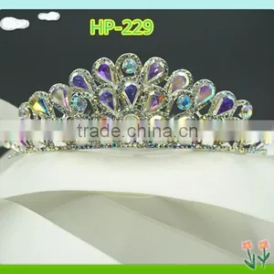 Wholesale Bling Bling AB Tiara Crowns thumbnail-1