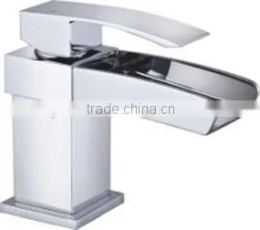 Square Peak Open Spout Mono Basin Mixer thumbnail-1