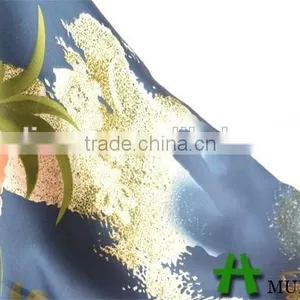 Shaoxing Textile Polyester 50D Dubai Floral Satin Fabric thumbnail-4