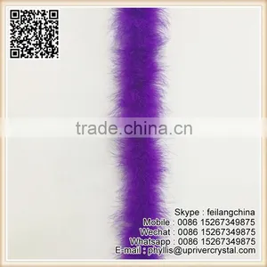 Wholesale Sexy Purple 20g Bleached Fluffy Feather Boa thumbnail-3