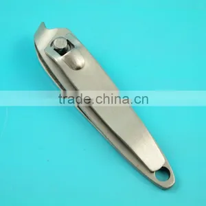 Matt Finished Stainless Steel Slant Nail Clipper thumbnail-1