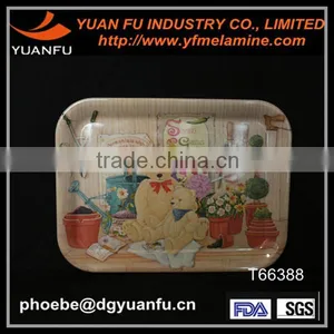 Modern Design Kids Melamine Serving Tray thumbnail-1