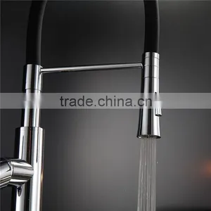High Quality Single Hole Pull up Brass Faucet Kitchen Faucet Mixer thumbnail-2