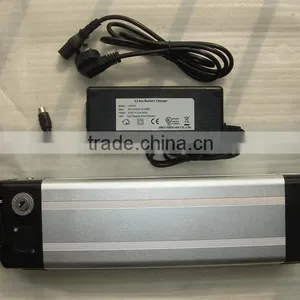 GEB Rechargeable Li-ion 36V 10Ah Silver Fish Battery Pack for Electric Bicycle With Charger thumbnail-2