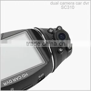 Wide Angle 120/140 Degree Adjustable Full HD Dual Camera Dash Cam thumbnail-3