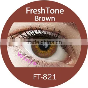 Fresh Tone Blends Brown Wholesale Korea Cosmetic 3 Tone Freshtone Cheap Eye Color Contact Quality Choice thumbnail-1