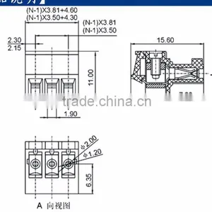 Factory Price Green Pcb Terminal Connector 3.50 3.81 5.08mm Electric Screw Clamp Terminal Block thumbnail-4