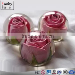 Acrylic Flower Paperweight Gift,Personalized Acrylic Paperweights thumbnail-1