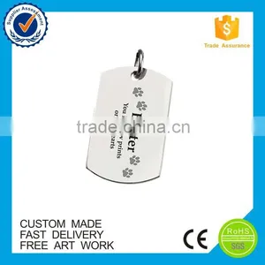 High Quality Army Souvenir Printing Stainless Steel Dog Tag Custom thumbnail-1