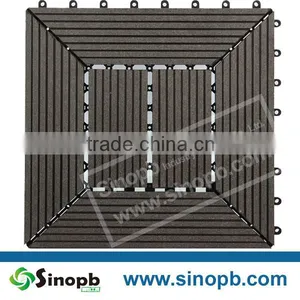 Coffee Color Snapping Fastener Wood Plastic Composite Decking Floor thumbnail-3