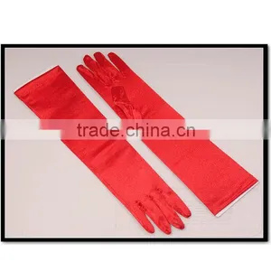 2016 Halloween Costume Accessory Party Supply Black Satin Long Gloves thumbnail-1