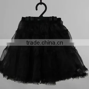Two Layers Adult Women Black Tutu Skirt thumbnail-1