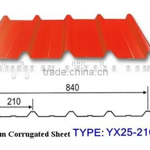 Aluminum Corrugated Sheet YX25-210-840 thumbnail-2