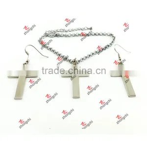 Fashion Metal Cross Charms Pendant Earrings for Sale thumbnail-2
