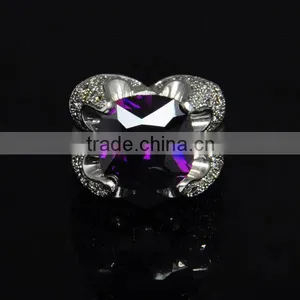 Fashionable 925 Sterling Silver Ring Jewelry, Big Size Zircon Jewelry thumbnail-3