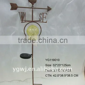 Garden Solar Rooster Weather Vane thumbnail-1