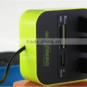 Combo All in 1 Multi Function USB Card Reader & Hub thumbnail-3