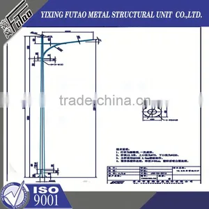 High Quality Galvanized Q235 Led Steel Street Lamp Pole thumbnail-3