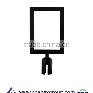RETRACTABLE STANCHION SET, 6 Posts + Portrait SignFrame thumbnail-4
