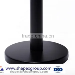 Retractable Stanchion, 6 Posts + Portrait Signframe, 36" Ht, 78" Black Belt thumbnail-5