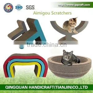 New Products Pet Cat Product Corrugated Cardboard Cat Scratcher thumbnail-1