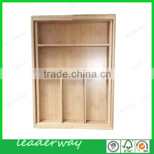 Natural Bamboo Kitchen Expandable Organizer thumbnail-2