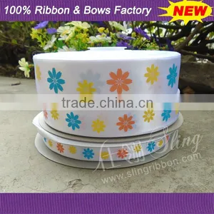 Flower Printed Satin Ribbon For Daily USE thumbnail-1