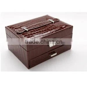 Best Wholesale Handmade High Quality Makeup Storage Box, PU Leather Cosmetic Storage Box thumbnail-1