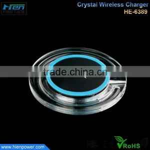 2015 New Design Acrylic Wireless Charger Accept Customize LOGO Wireless Charger for Samsung Galaxy Note 3 thumbnail-5