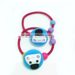 Elastic Band Human Hair Ponytail PVC Cartoon Hair Rubber Band Wholesale thumbnail-1