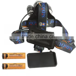 Sidiou Group 30W 5000 Lumens 3x XM-L T6 LED Headlamp Waterproof Rechargeable 3 Bulbs High Power Zoom Headlight thumbnail-5