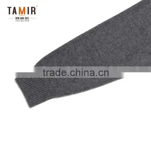 Fashion Men Cashmere Cable Custom Knit Sweater, Men Simple Argyle Grey Sweater thumbnail-4