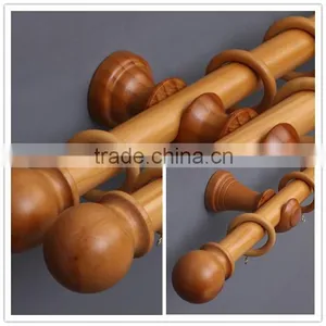 Perfect Surface Treatment Natural Wooden Curtain Rod thumbnail-1